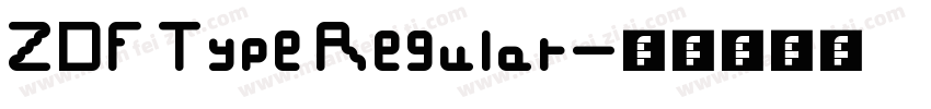 ZDF Type Regular字体转换